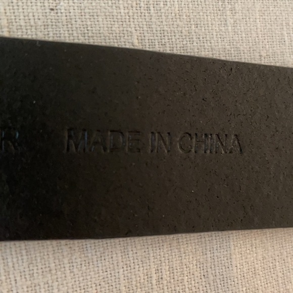 Coldwater Creek Black Leather Belt Size S - Picture 6 of 6